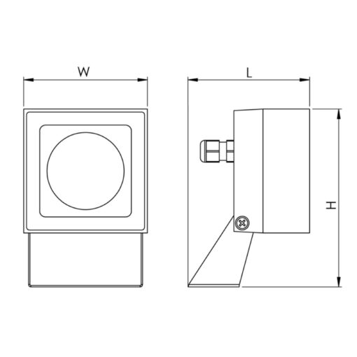 Bull M, L85mm, ytmonteras, 10W, 665lm, 4000K, 2°, ONOFF, grå - Bild 5