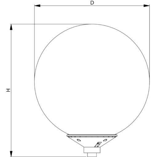 Sphere, stolptopp, 28,1W, 4086lm, 3000K, CRI80, ONOFF, svart - Bild 9