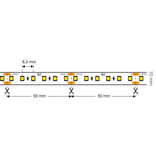 SLC LED Strip Fullspektrum, 9,6W/m, 720lm/m, 4000K, CRI97, 5meter - Bild 3