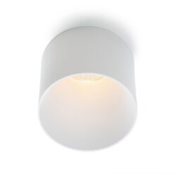 SLC Design Tubo, utanpåliggande, D70mm, H103mm, 9W, 567lm, 3000K, CRI90, 24°, FASDIM, vit
