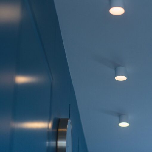 SLC Design Tubo, utanpåliggande, D70mm, H103mm, 9W, 567lm, 3000K, CRI90, 24°, FASDIM, vit - Bild 12