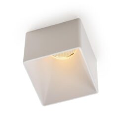 SLC Design Blocky, utanpåliggande, 70x70mm, H103mm, 9W, 553lm, 2700K, CRI90, 24°, FASDIM, vit