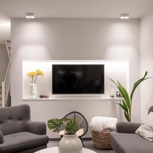 SLC Design Blocky, utanpåliggande, 70x70mm, H103mm, 9W, 465lm, 3000K, CRI90, 24°, FASDIM, svart - Bild 17