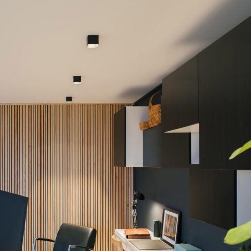 SLC Design Blocky, utanpåliggande, 70x70mm, H103mm, 9W, 465lm, 3000K, CRI90, 24°, FASDIM, svart - Bild 20