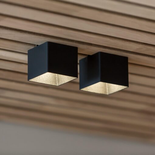 SLC Design Blocky, utanpåliggande, 70x70mm, H103mm, 9W, 465lm, 3000K, CRI90, 24°, FASDIM, svart - Bild 7