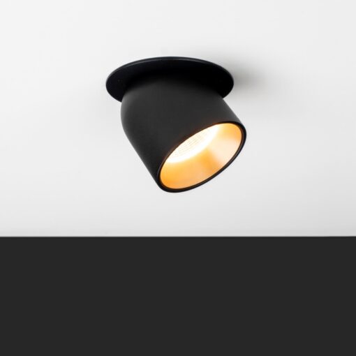SLC Design Cup, infälld, D68mm, 11W, 649lm, 2700K, CRI90, 36°, FASDIM, svart/guld - Bild 3