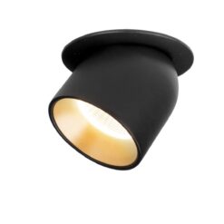 SLC Design Cup, infälld, D68mm, 11W, 680lm, 4000K, CRI90, 36°, FASDIM, svart/guld