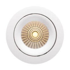 SLC DL04, D95mm, infälld, 10W, 700lm, 3000K, CRI>90, 36°, FASDIM, vit