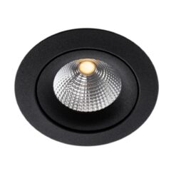 SLC One360, D90mm, infälld, 8W, 600lm, 2700K, CRI>90, 36°, FASDIM, svart