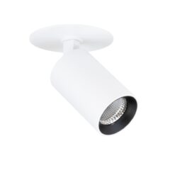 SLC Art 1xWH, D55mm, infälld, 10W, 740lm, 2700K, CRI90, 24°, Trailing edge, vit