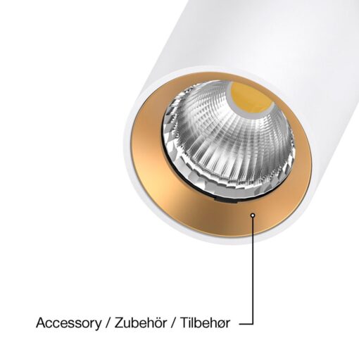SLC Art 2xWH, 2xD55mm, infälld, 20W, 1630lm, 3000K, CRI90, 24°, Trailing edge, vit - Bild 3
