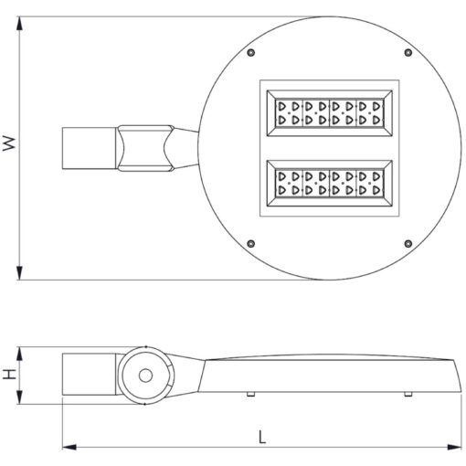 Alkes A, stolptopp/arm, 36W, 5820lm, 4000K, CRI70, optik LSM1, ONOFF, mörkgrå - Bild 8