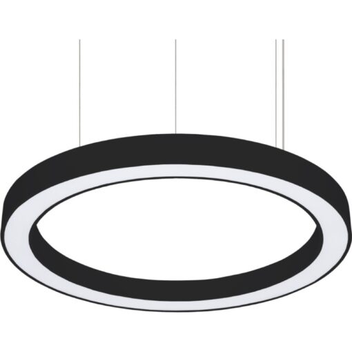 Forma O, D600mm, pendlas, 35W, 3603lm, 3000K, CR80, opal, DALI, svart, kabel 2m - Bild 2
