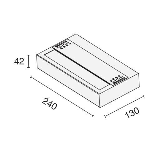 SLC Illumin8 White, 240x130mm, ytmonteras, 20W, 1210lm, 2700/3200/4000K, CRI90, vit - Bild 5