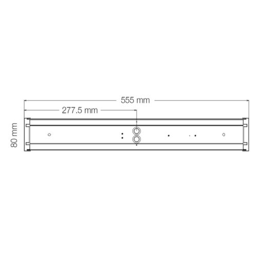 SLC Bano, L555mm, ytmonteras, 10W, 1319lm, 2700/3200/4000K, CRI80, DALI, vit - Bild 2