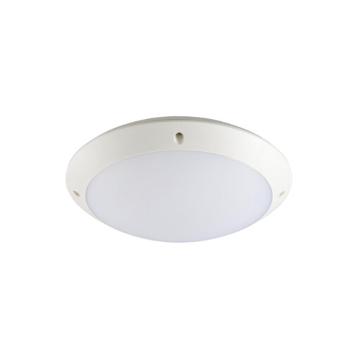 Start Surface IP66, D300mm, ytmonteras, 12W, 1100lm, 4000K, CR80, opal, onoff, vit