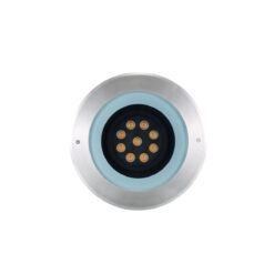 Interrata Adjustable L, D260mm, infälld, 29W, 2000lm, 3000K, CRI80, 25°, ONOFF, rostfritt