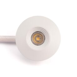 SLC MiniOne Fixed IP65, D25mm, infälld, 2W, 165lm, 2700K, CRI90, 45°, vit