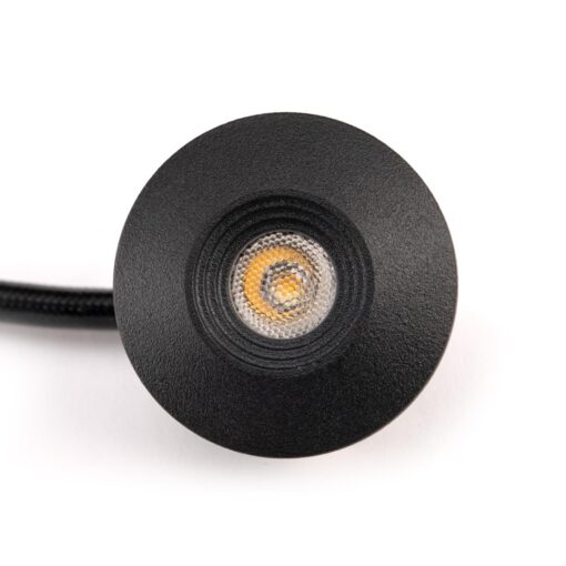SLC MiniOne Fixed IP65, D25mm, infälld, 2W, 165lm, 2700K, CRI90, 45°, svart