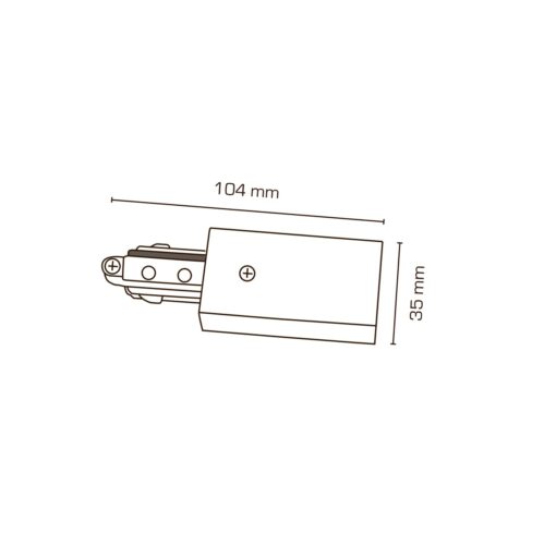 Mita 1F Skensystem, Anslutning (R), vit - Bild 3
