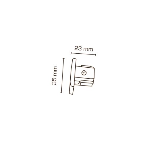 Mita 1F Skensystem, Ändstycke, vit - Bild 3
