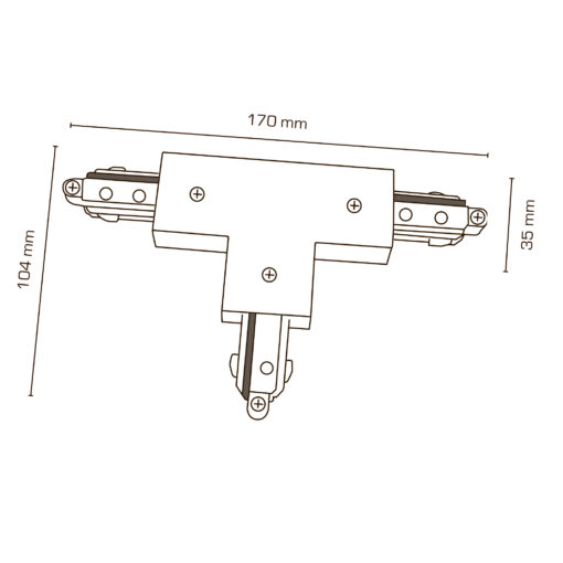 Mita 1F Skensystem, T-skarv (R), vit - Bild 3