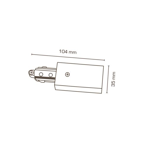 Mita 1F Skensystem, Anslutning (L), vit - Bild 3