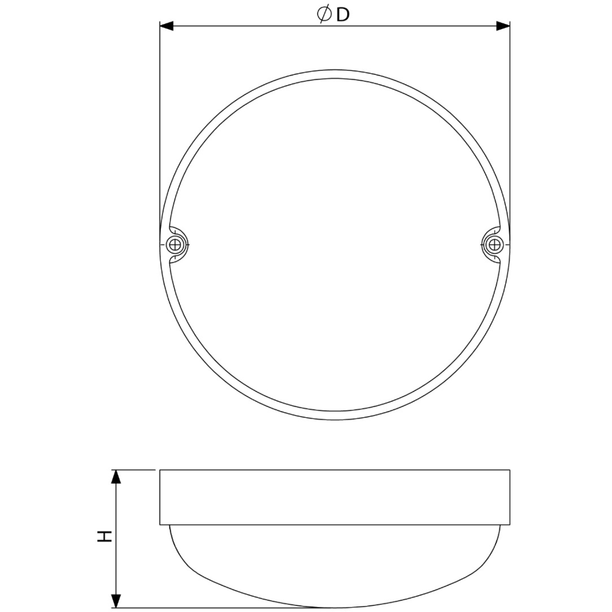 Cetus P, D160mm, 12W, 1080lm, 3000K, ONOFF - Bild 5