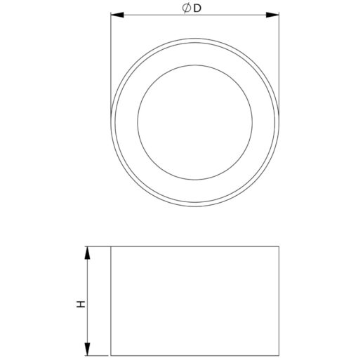 Antlia C, D200mm, ytmonteras, 23W, 2575lm, 4000K, CR80, opal, ONOFF, vit - Bild 3