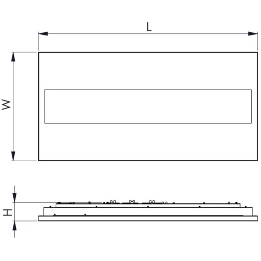 Calima R, L595x295mm, infälld, 20W, 2790lm, 4000K, CR80, matt micro, DALI, vit - Bild 10