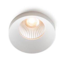 SLC Design Owi, infälld, D70mm, 9W, 680lm, 2700K, CRI90, 36°, DALI, vit