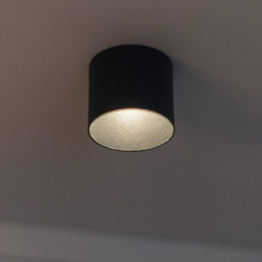 SLC Design Tubo, utanpåliggande, D70mm, H103mm, 9W, 373lm, 2700K, CRI90, 24°, DALI, svart - Bild 3