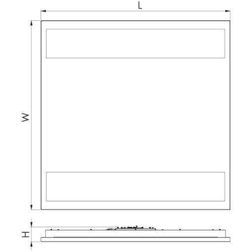 Calima R, L595x595mm, infälld, 34W, 4811lm, 3000K, CR80, matt micro, DALI, vit - Bild 10