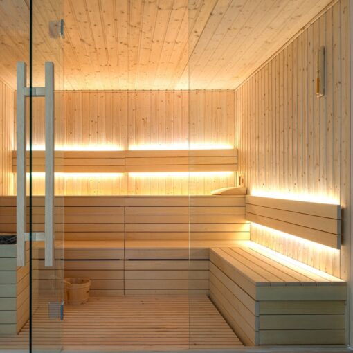 SLC LED Strip Bastu 9.6W/m 1235lm/m 3000K Ra>80 24V IP67 5m - Bild 3