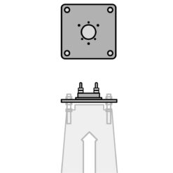 SLC Faro/Obelix CPro C160 Pollare Bottenplatta Svart