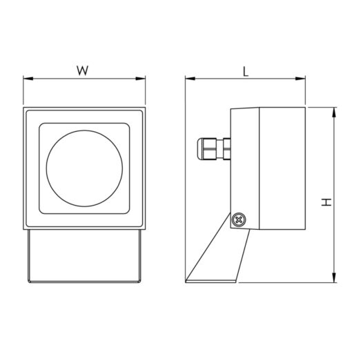 Bull M, L85mm, ytmonteras, 10W, 832lm, 4000K, 30°, ONOFF, grå - Bild 5