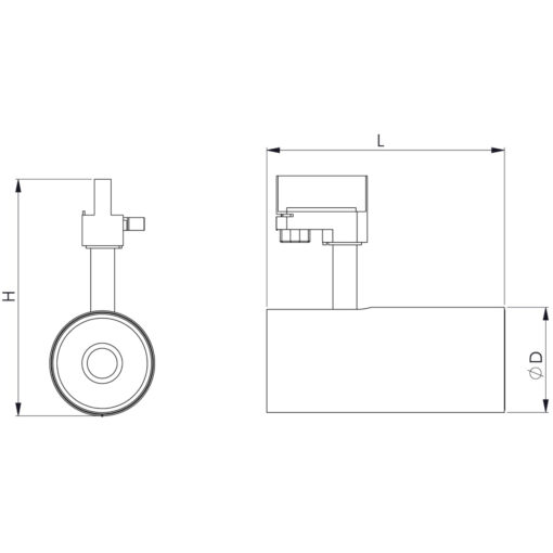 Santa E, Globaltrack, 18W, 1750lm, 4000K, CRI90, 40°, Onoff, vit - Bild 3