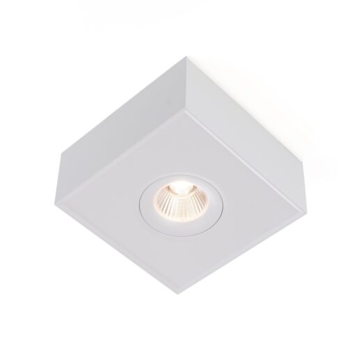 SLC DL04 SQ, 135x135mm, ytmonterad, 8W, 703lm, 3000K, CRI90, 36°, FASDIM, vit