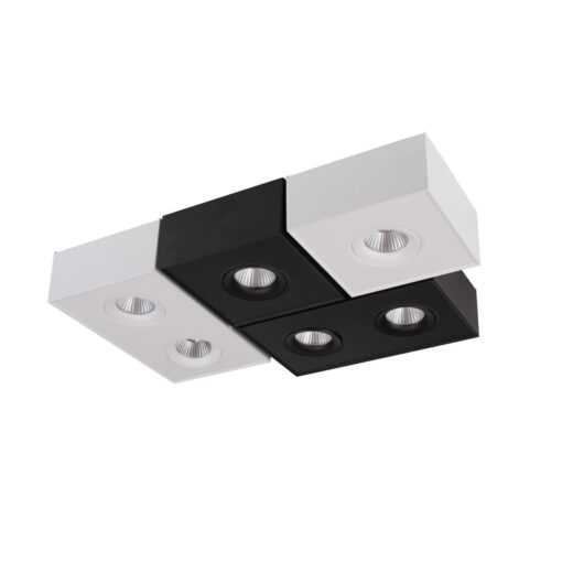 SLC DL04 SQ, 135x135mm, ytmonterad, 8W, 703lm, 3000K, CRI90, 36°, FASDIM, vit - Bild 6