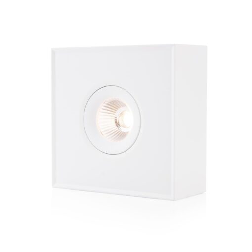 SLC DL04 SQ, 135x135mm, ytmonterad, 8W, 703lm, 3000K, CRI90, 36°, FASDIM, vit - Bild 10