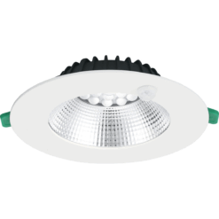 Insaver Slim UGR19, D175mm, infälld, 9,5W, 1200lm, 4000K, CRI80, 70°, PIR, vit