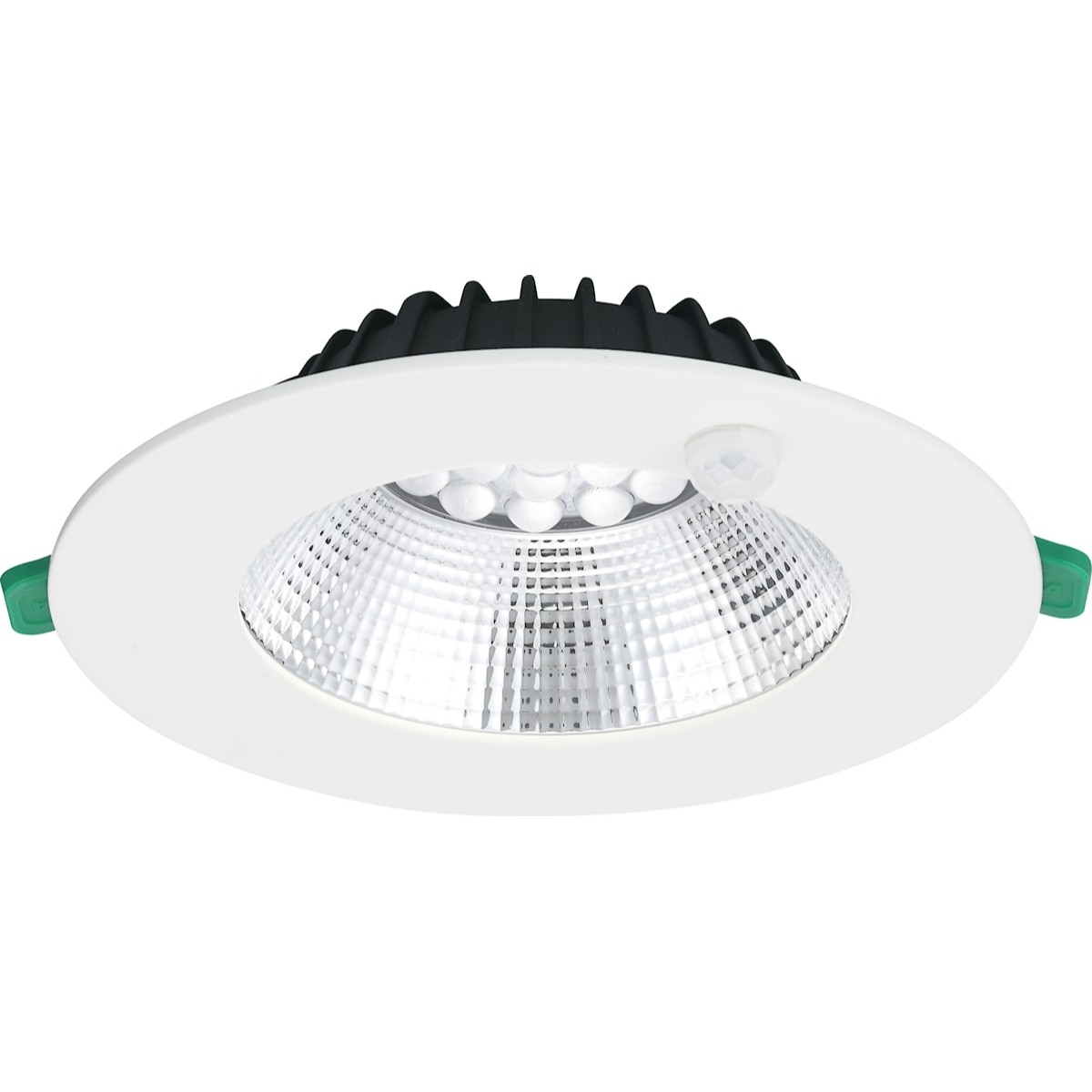 Insaver Slim UGR19, D175mm, infälld, 9,5W, 1200lm, 4000K, CRI80, 70°, PIR, vit