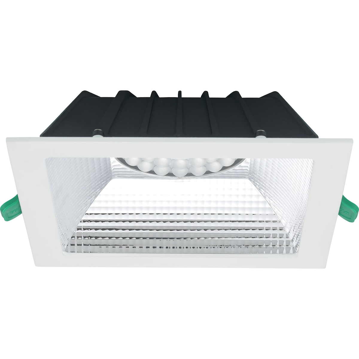 Insaver Slim UGR19, D200mm, infälld, 20W, 2500lm, 4000K, CRI80, 70° ljusöppning, ONOFF, vit