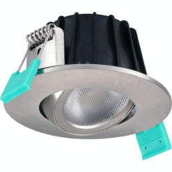 Obico 68 spotlight, D81mm, infälld, 5,4W, 530lm, 2700/3000/4000K, CRI80, 38° ljusöppning, FASDIM, krom
