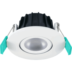 Obico 68 spotlight, D81mm, infälld, 5,4W, 550lm, 2700/3000/4000K, CRI80, 38° ljusöppning, FASDIM, vit