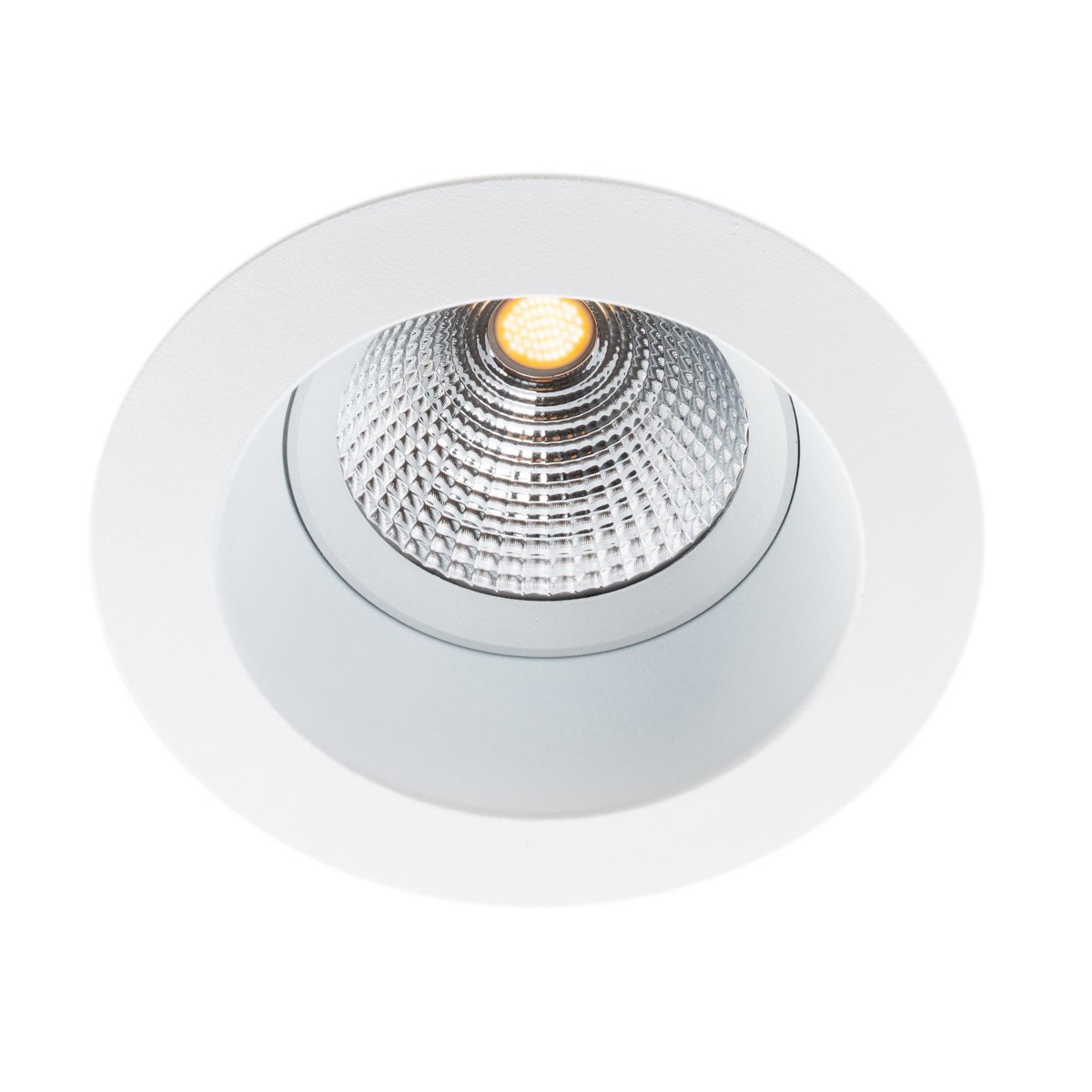 SLC OneSoft R68-83, D90mm, infälld, 8W, 596lm, 2700K, CRI>90, 36°, DALI, vit