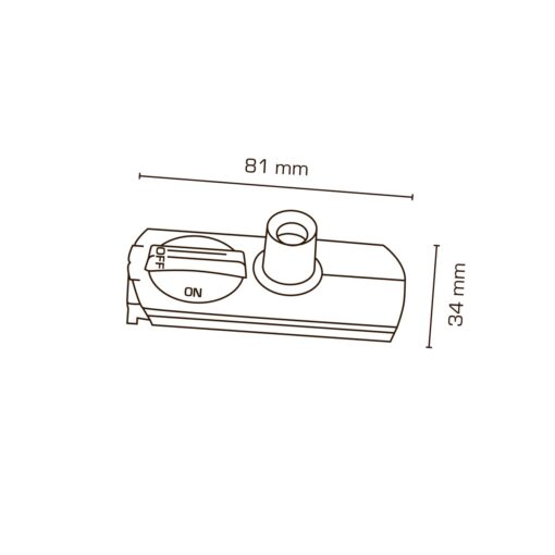 Mita 1F Skensystem, Pendel Adapter, svart - Bild 2
