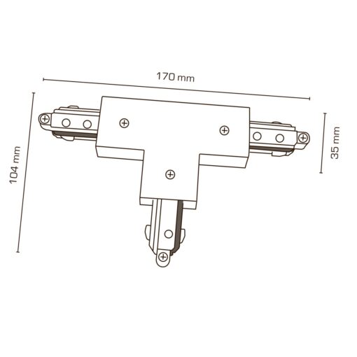 Mita 1F Skensystem, T-skarv (L), svart - Bild 3