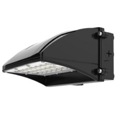 Athena, väggmonteras, 50W, 7000lm, 4000K, CR80, opal, onoff, svart