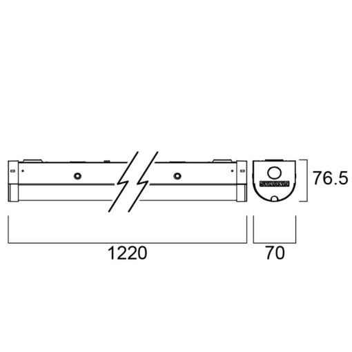 Wayline, L1200,  ytmonteras, 23W, 3200lm, 4000K, ONOFF, 115° ljusöppning, vit, ÖKB3 - Bild 14